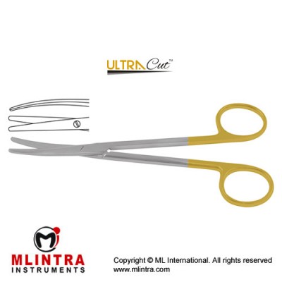 UltraCut™ TC Metzenbaum Dissecting Scissor Curved Stainless Steel, 14.5 cm - 5 3/4"